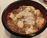 マーボー豆腐風のどんぶり♫作り方6写真
