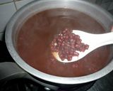 粟胡麻蓬3色生麩の塩ぜんざい　京都カフェ作り方3写真