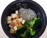 じゃこ☆ブロッコリーのチーズ炊き込みご飯作り方1写真