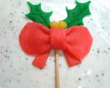 クリスマスケーキに☆ マジパンで柊作り方12写真