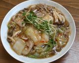 お餅とろり♬白菜の旨味あんかけ♬作り方4写真