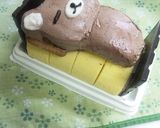 ロールケーキデコ☆くまさん作り方8写真