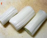 下仁田ネギのオイル焼き・ニンニク風味作り方1写真