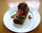 クリスマスケーキ☆ＨＭ☆ブッシュドノエル作り方24写真