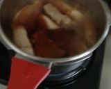 ごぼう茶で煮る、ラフテー風煮物作り方3写真