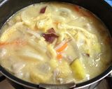 具だくさん＊野菜たっぷり酒粕入り味噌汁作り方6写真