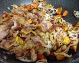 豚ばら肉と根菜のカリカリ甘辛焼き♪作り方6写真