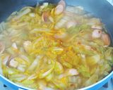 和漢洋♪白菜とお餅のホットミルクスープ作り方6写真