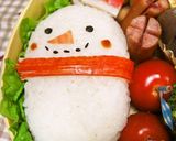 俵おにぎりde雪だるま作り方3写真