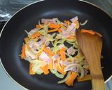 ベーコンと野菜のスープパスタ作り方4写真