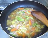ベーコンと野菜のスープパスタ作り方6写真
