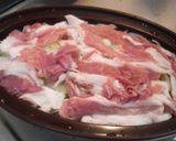 シリコンスチーマーで！材料はネギと豚肉！作り方3写真