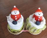ワンコ（犬）のクリスマスケーキ作り方18写真