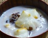 *ホットミルクぜんざい*作り方4写真