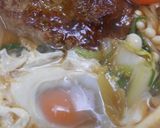 ハンバーグ入り鍋焼きうどん作り方9写真