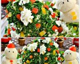 Ｗ大豆と野菜のツリーサラダ＆スノーマン作り方16写真