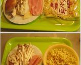 我が家のキノコとベーコンの醤油焼きそば作り方1写真