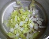 超簡単『白菜とベーコンの中華風スープ』作り方2写真
