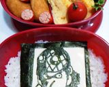 海苔でキャラ弁 ルフィ ゾロ ナミ 作り方4写真