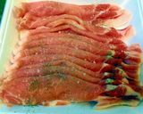 豚の薄切り肉でつくるトンカツ作り方1写真