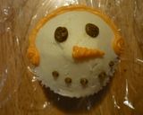 カップケーキのデコ(ゆきだるま)作り方5写真