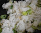 タラコと長ねぎと卵でチャーハン作り方7写真
