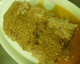 鶏のひき肉ともやしのごま入りポン酢がけ作り方8写真