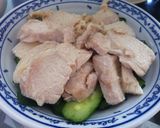 レンジで簡単！塩麹でしっとり蒸し鶏☆作り方8写真