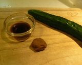 さっぱりカンタン★きゅうりの梅ポン和え作り方1写真