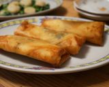 パリパリ☆鶏肉と大葉の塩麹春巻き作り方6写真