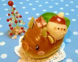 ｸﾘｽﾏｽに♡キャラパン*トナカイ号*作り方9写真