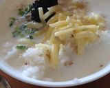 海苔の佃煮とチーズでホットミルクちょい飯作り方1写真