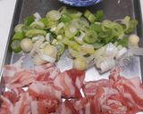豚ばら肉・白菜入りあんかけパスタ作り方3写真