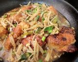 鶏胸☆えのきと葱のとろみ南蛮だれ作り方5写真