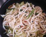 めんつゆで簡単焼きうどん☆作り方3写真