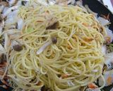 海と山の幸のにぎやかパスタ作り方7写真