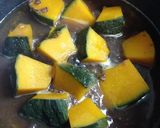 冬至に限らず♪かぼちゃと小豆でいとこ煮作り方3写真