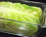 キャベツで包んで♪型で焼くハンバーグ作り方3写真