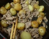 豚肉と新じゃがのお酢入りさっぱり甘辛煮作り方3写真