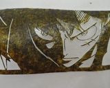 αオブ海苔で簡単モノクロキャラ弁シート作り方7写真