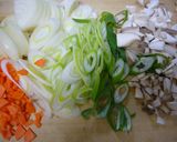 ランチ◎簡単♪牛こまと葱☆すき焼き風牛丼作り方1写真