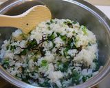 かぶの葉と塩昆布の混ぜご飯★おにぎりにも作り方7写真
