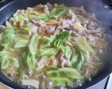 豚肉とレモンのワンパンパスタ作り方3写真