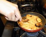 茄子とベーコンのトマトソース（生パスタ）作り方4写真