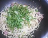 豆苗とエリンギ、シーチキンの和風パスタ作り方3写真