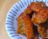 鶏皮のｶﾘｶﾘ＊照り焼き仕立て作り方6写真