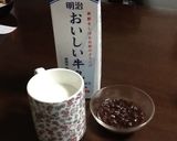 ホットな小豆ミルク♪作り方1写真