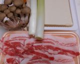 豚ばら肉・豆腐・長ねぎ・入り5点鍋作り方1写真
