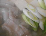 豚ばら肉・豆腐・長ねぎ・入り5点鍋作り方7写真