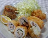 鶏ロール揚げ^^作り方5写真